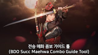 검은사막 전승매화 콤보 가이드 툴BDO Succ Maehwa Combo Guide Tool [upl. by Ama]