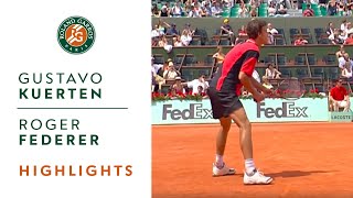 Gustavo Kuerten v Roger Federer Highlights  Mens Round 3 I RolandGarros 2004 [upl. by Rentschler]