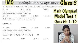 Class 3 Math Olympiad Model Test 1 Ques no 110  Math Olympiad Mock Test for Class 3  IMO Class 3 [upl. by Juliana]