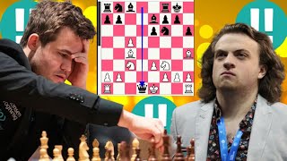 Masterclass chess game 518 Hans Niemann vs Magnus Carlsen [upl. by Feetal]