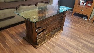 Unique Driftwood Coffee Table Build [upl. by Ahsirhcal779]