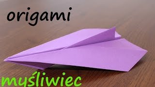 myśliwiec z papieru origami jak zrobić paper plane  fighter [upl. by Baumbaugh]