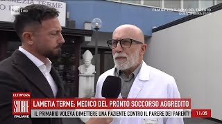 Lamezia Terme medico del pronto soccorso aggredito Storie italiane 13112024 [upl. by Barcot]