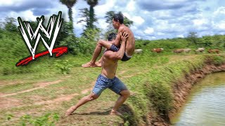 WWE MOVES IN THE LAKE [upl. by Silberman]