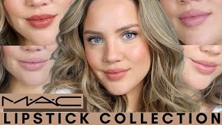 MAC Lipstick Collection  ALL wearable shades  Elanna Pecherle 2021 [upl. by Ash]