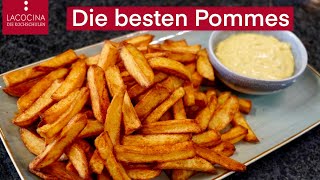 DIE besten POMMES selber machen Knuspriger geht es nicht…  La Cocina [upl. by Nyluqcaj]