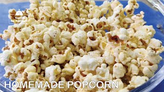 HOMEMADE POPCORN WITH CORN KERNELS  POPCORN RECIPE  COOKING FOR BEGINNERS [upl. by Aggarwal771]