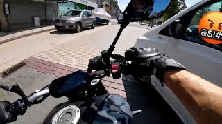 UN AUTOMOBILISTE TENTE DE PERCUTER UN MOTARD 😱 Rage amp Crash  Compilation 2024 [upl. by Nirrol]