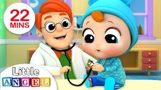 Going To The Doctor  More Little Angel Kids Songs amp Nursery Rhymes [upl. by Yrennalf]