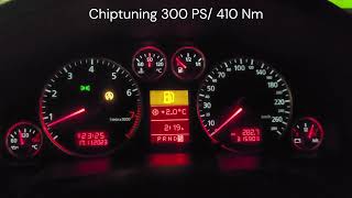 A6 C5 Allroad 27T 250ps 0100 kmh Stock vs Chip Racelogic Dragy [upl. by Pessa]