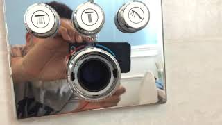 Grohe Smart thermostat shower valve temperature adjustment [upl. by Aitnahc886]