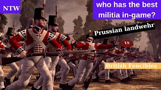 Who has the best militia ingame  READ DESC  Britain vs Prussia  militia battle [upl. by Clifford]