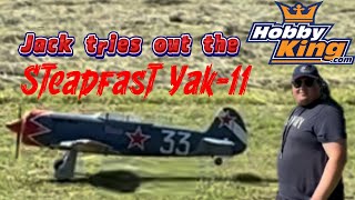 Jack flies the new Steadfast Yak11 from hobbyking [upl. by Berhley]