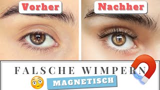 WIMPERN ANKLEBEN ist Geschichte MAGNETISCHE WIMPERN im Test [upl. by Herzen]