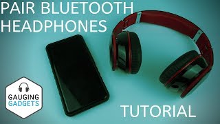 How to Pair Bluetooth Headphones to Phone  Android Bluetooth Earbud Pairing Tutorial [upl. by Sateia656]