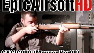 Airsoft gun review GampG G980 Mauser Kar98  30m bench test [upl. by Ardnaeel]