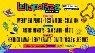 Lineup por día 2019  Lollapalooza Argentina [upl. by Eittol387]