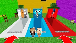 ¡NO ELIJAS EL AGUJERO EQUIVOCADO EN MINECRAFT 😰😱 BEBE NOOBSI  Osos escandalosos Gumball LadyBug [upl. by Merth]