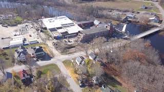 Pittsfield Maine  Puritan MedicalSAS Shoe Project Drone Footage  October 31 2020 [upl. by Colwell893]