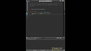 0043 Functional Programming Supplier java functionalprogramming coding shorts programming [upl. by Anitteb733]