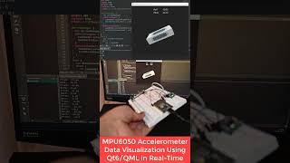 Accelerometer Data Visualization Using ESP32 and Qt6 QML esp32 qml qt electronic [upl. by Aitsirhc]