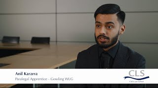 Anil Kararra Paralegal Apprentice Corporate Department Gowling WLG [upl. by Meakem422]