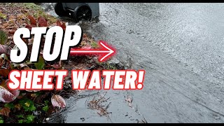 How to Build a French Drain to Stop Sheet Water [upl. by Cohette324]