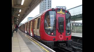 S7 Stock 21401 Poppy London Underground HampC Line Arriving amp Leaving at Plaistow P2 for Barking [upl. by Lizabeth]