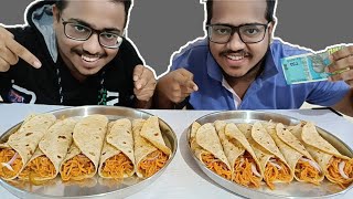 Schezwan Noodles Roll Eating Challenge  Noodles Roll Eating Competition  Food Eating Challenge [upl. by Rizzi750]