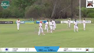 James Nearys 5 wickets against YarrawongaMulwala CC [upl. by Aggappe]