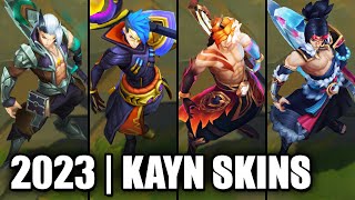 All Kayn Skins Spotlight League of Legends [upl. by Assirek325]