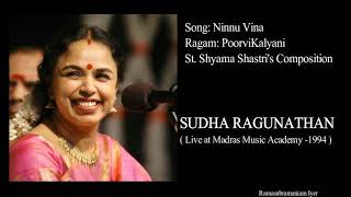 Ninnu Vina  PoorviKalyani  Sudha Ragunathan [upl. by Ezarra]