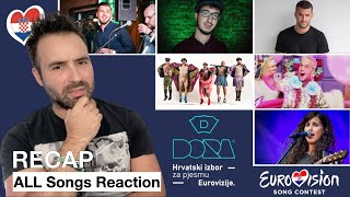 Reaction 🇭🇷 Recap Dora 2024  Eurovision 2024 Croatia All 24 songs [upl. by Schrader]