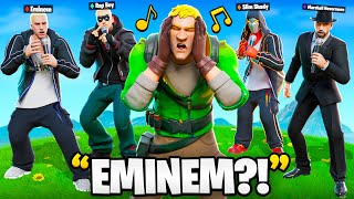 Trolling With NEW Eminem Skins in Fortnite [upl. by Hibbitts522]