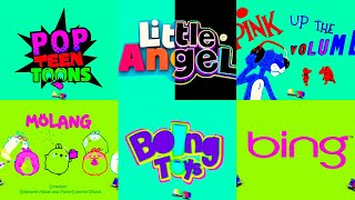 Super Logo Mega Compilation Pop Teen Toons Logo The pink panther Little Angel Boing Toys Effects [upl. by Cherry655]