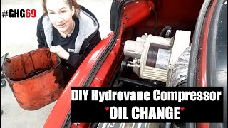 DIY Hydrovane Compressor Oil Change  GHG69 [upl. by Annawit]