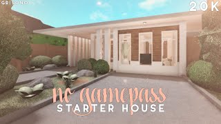 Bloxburg  20k No Gamepass Starter House Build [upl. by Ibbetson]