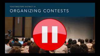 Organizing Toastmasters Speech Contests [upl. by Goode]