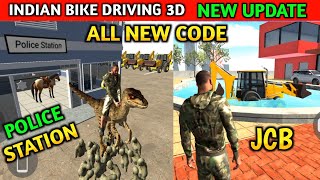 NEW UPDATE JCB CODE  POLICE STATION  Funny Gameplay Indian Bikes Driving 3d 🤣🤣 [upl. by Cavallaro887]