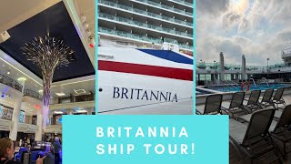 A Whistle Stop Tour of Britannia  Cruise Ship Tour [upl. by Ahcsat]