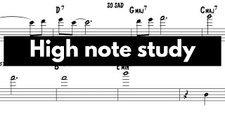 High note trumpet study [upl. by Ing]