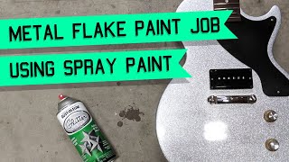 How To Easiest and Cheapest Way to Metal Glitter Flake a Guitar or Anything Step by Step [upl. by Clementius]