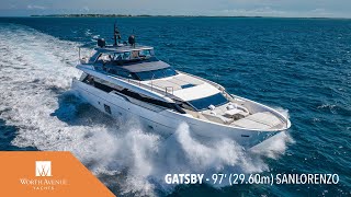 GATSBY 97 2960m Sanlorenzo Yacht Available for Charter [upl. by Narhem]