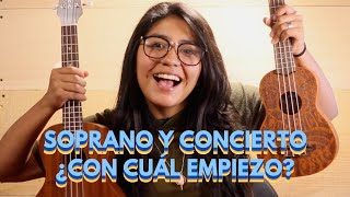 Qué Ukulele Tocar por Primera vez  Soprano VS Concierto [upl. by Suoiradal]