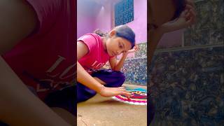 Sri Jagannath rangoli design 🙏😍🌸 Rituparna official youtubeshorts rangoli [upl. by Accemahs]