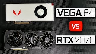 RTX 2070 vs Vega 64  GPU Comparison [upl. by Beauchamp273]