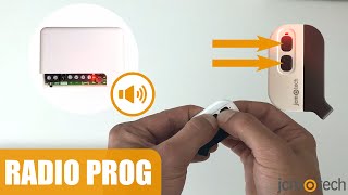 Cómo programar el mando de garaje con el receptor  RADIO PROG [upl. by Ogires]