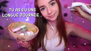 ASMR pov Tu rentres dune LONGUE JOURNÉE et je moccupe de tout 🌸 [upl. by Elleirua]