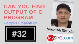 32 Find output of C program in Hindi [upl. by Boesch]