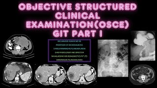 Objective Structured Clinical Examination OSCE GIT PART I [upl. by Polk]